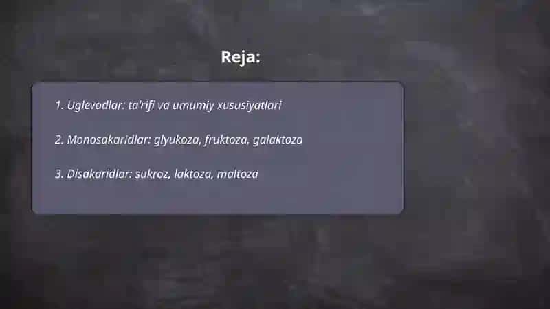 Uglevodlar 2