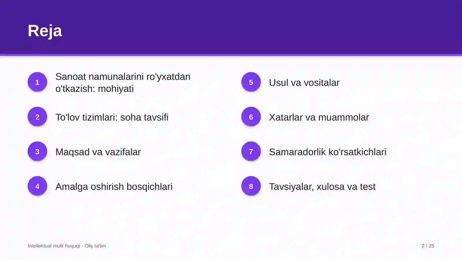 to'lov tizimlarida sanoat namunalarini ro'yxatdan o'tkazish 2294 2