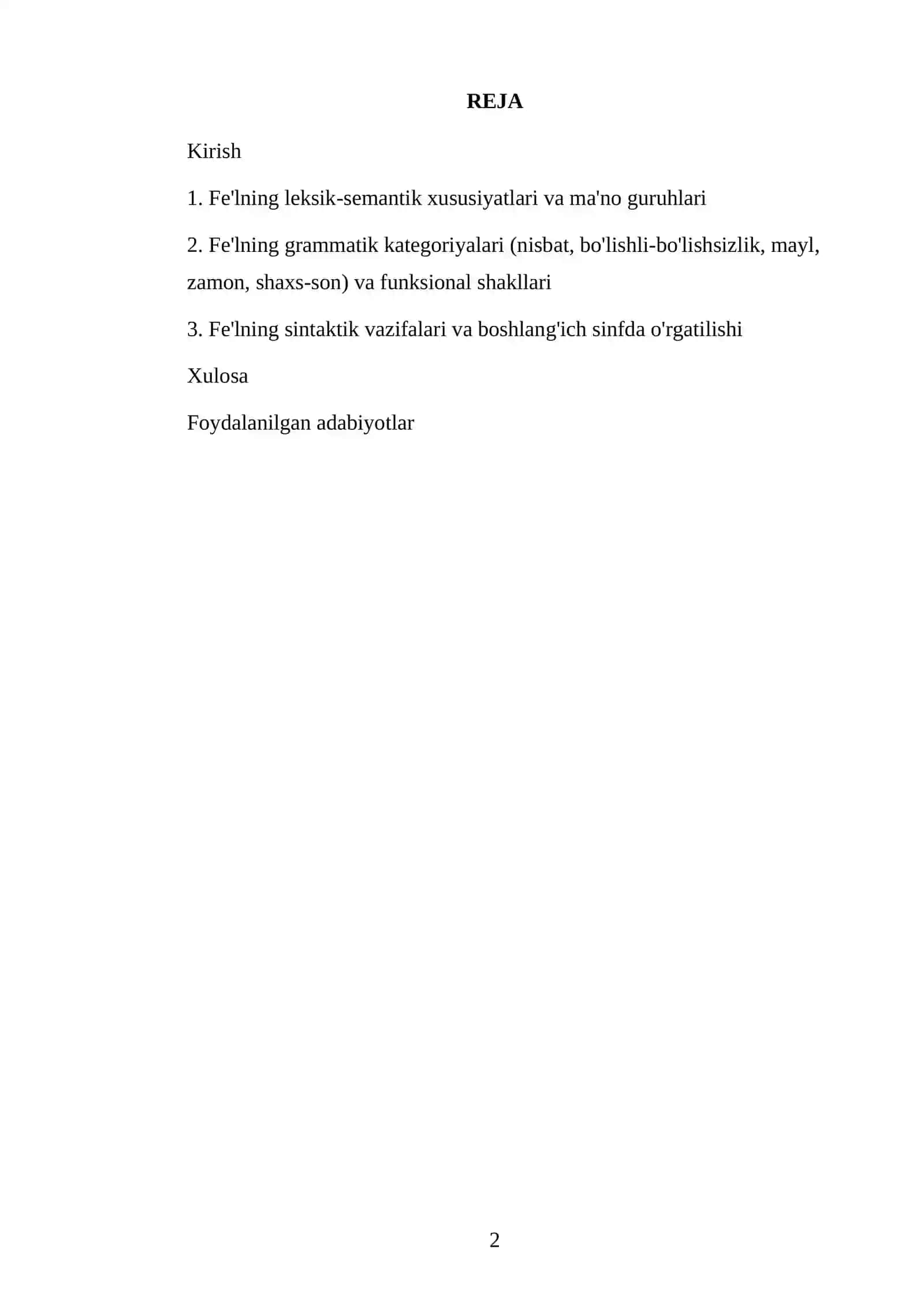Fe'lning leksik-grammatik xususiyatlari 2