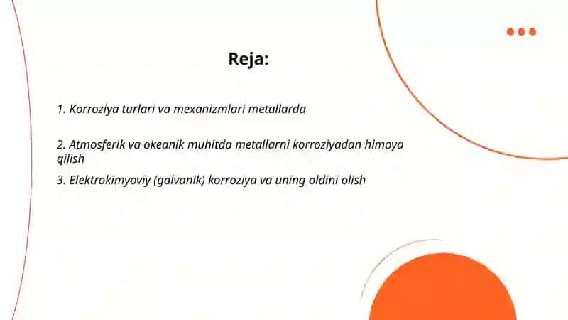 Metallarni korroziya va olovdan himoyalash 2