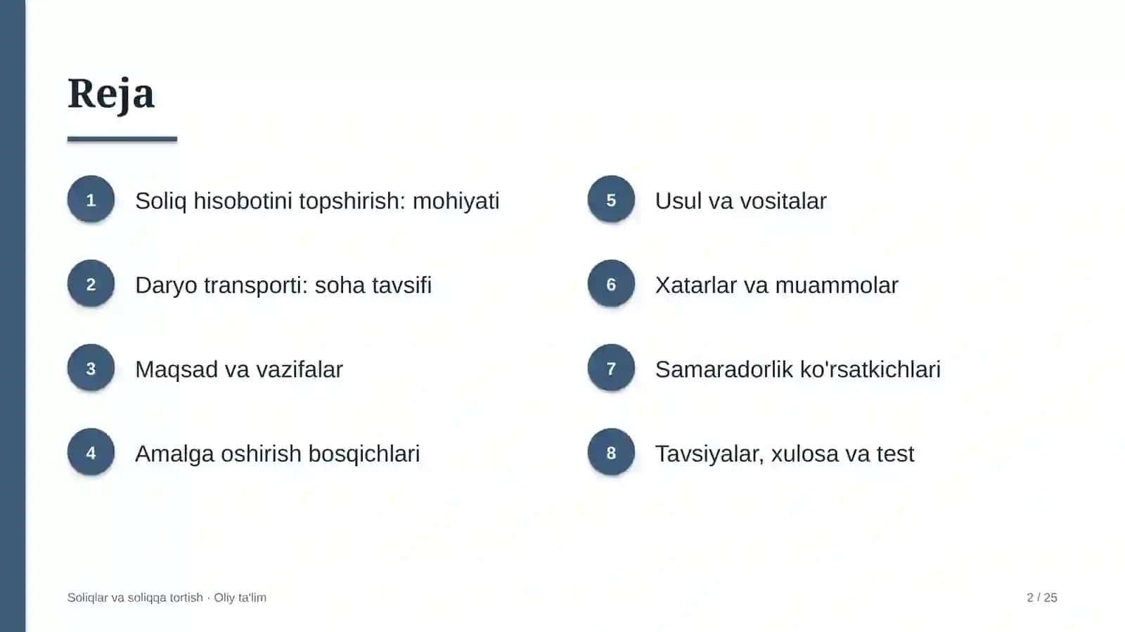 daryo transportida soliq hisobotini topshirish 6135 2