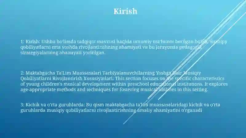 Maktabgacha Ta'lim Muassasalari Tarbiyalanuvchilarning Yoshga Doir Musiqiy Qobiliyatlarni Rivojlantirish Xususiyatlari Kichik Va O'Rta Guruhlarda 2