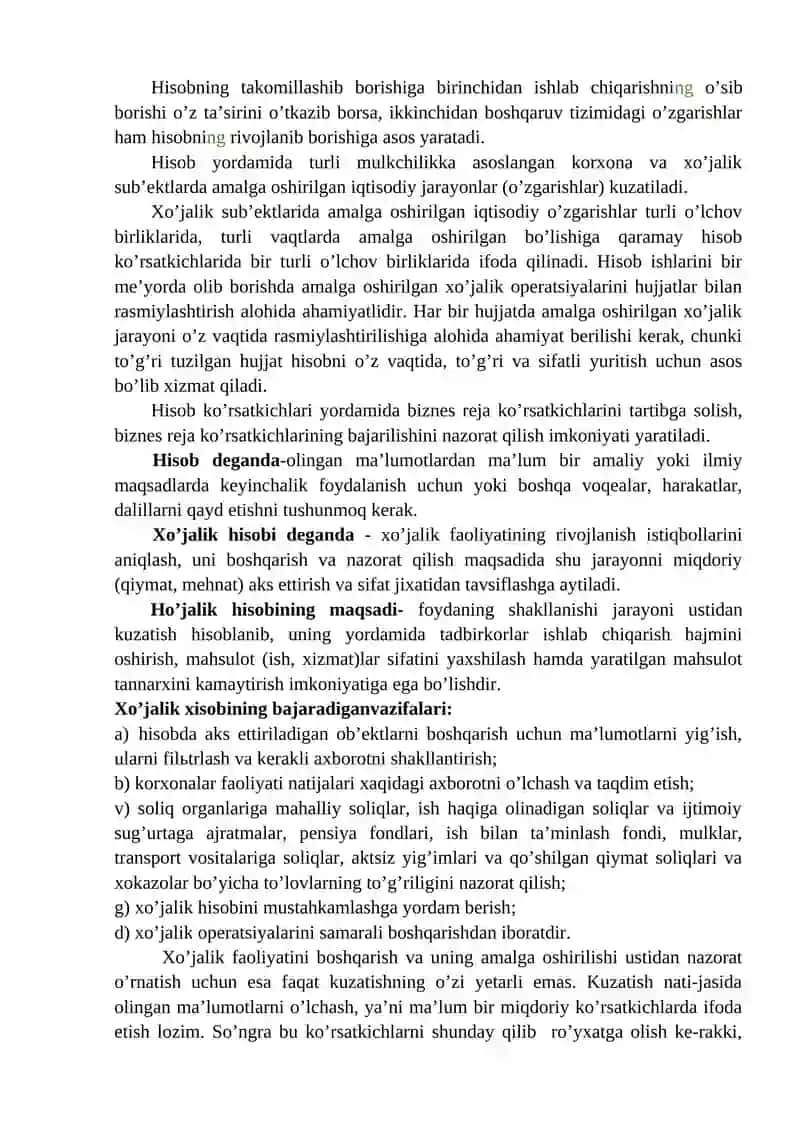 "BUXGALTERIYA HISOBI" FANINING PREDMETI VA METODI 2