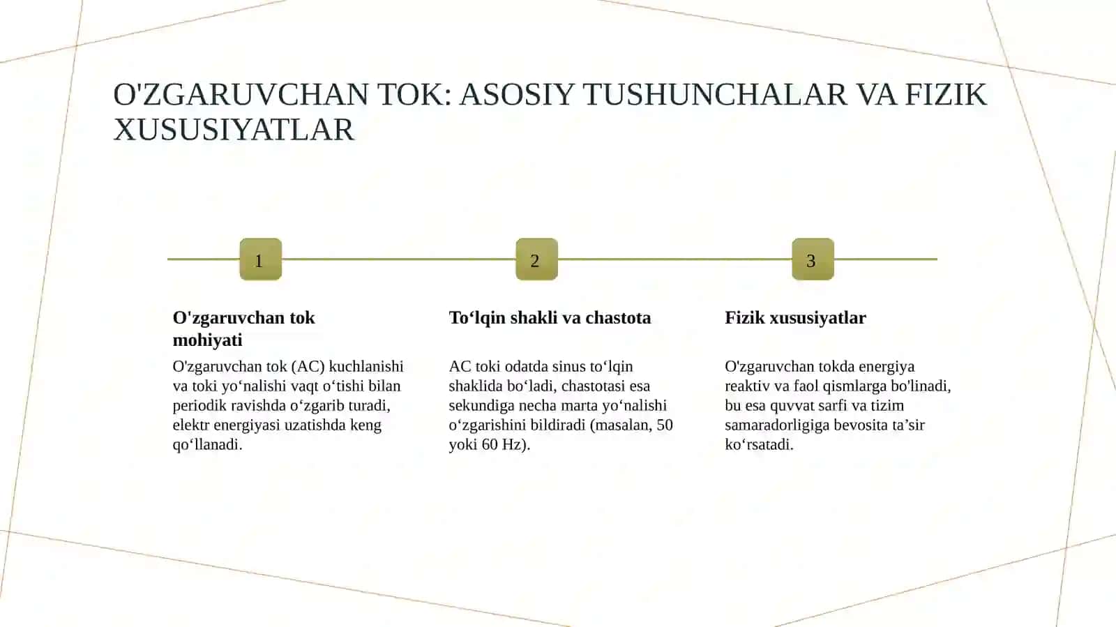 O’zgaruvchan tok quvvati. Quvvat koefitsenti 2