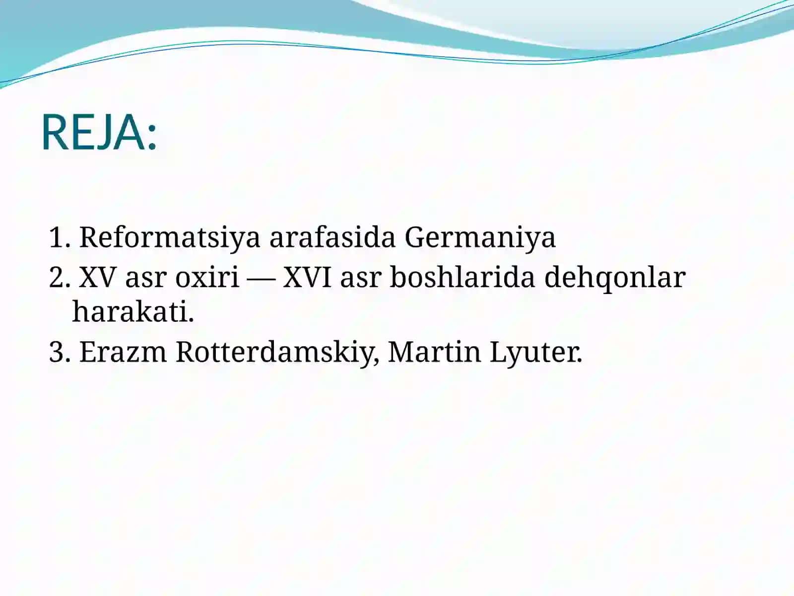 GERMANIYADA REFORMATSIYA 2