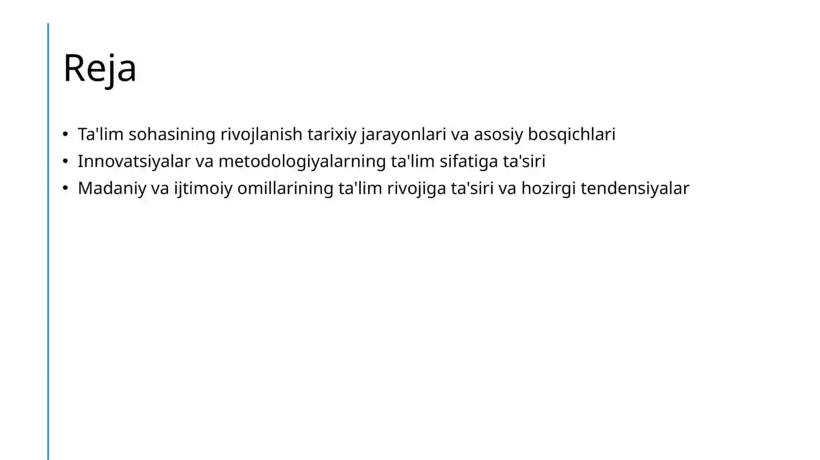 Talim sohasining rivojlanish xususiyatlari 2