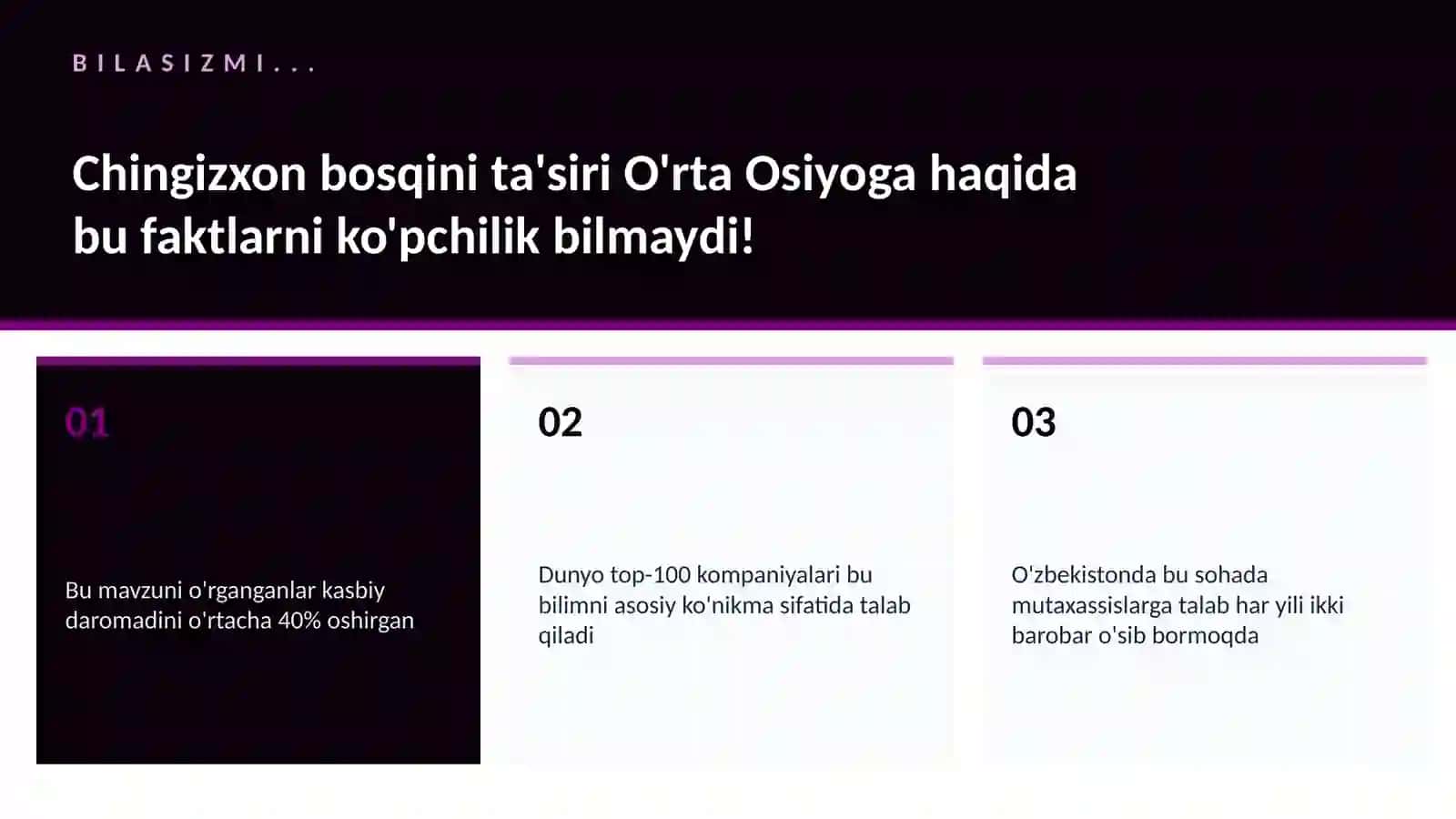 Chingizxon bosqini ta'siri O'rta Osiyoga 2