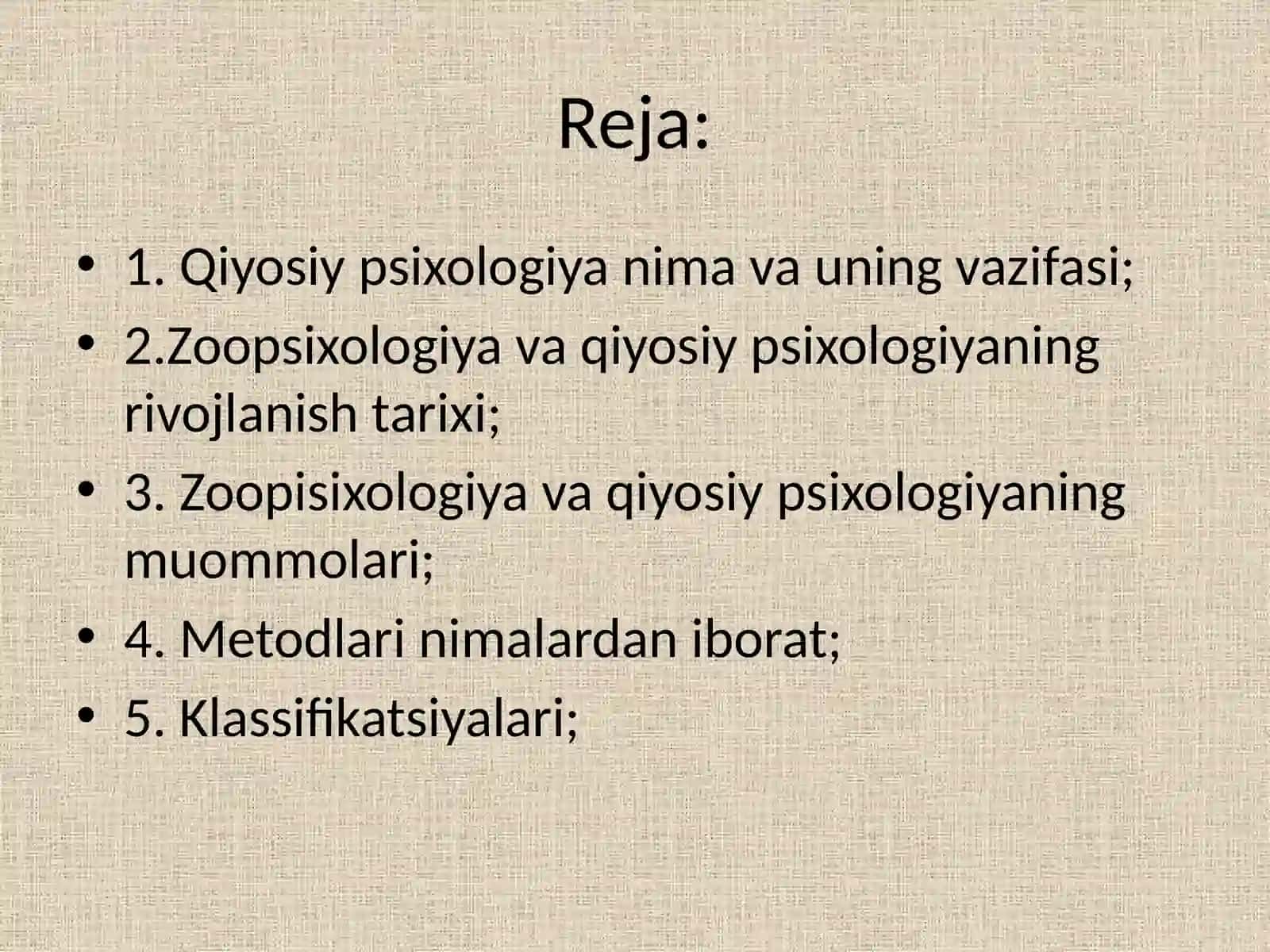 Zoopsixologiya va qiyosiy psixologiyaga kirish 2