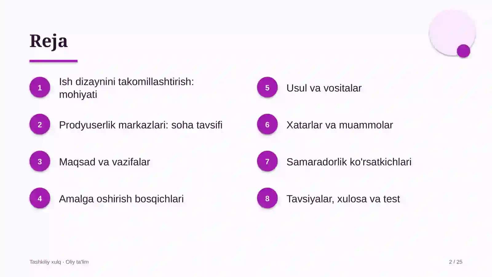prodyuserlik markazlarida ish dizaynini takomillashtirish 8162 2