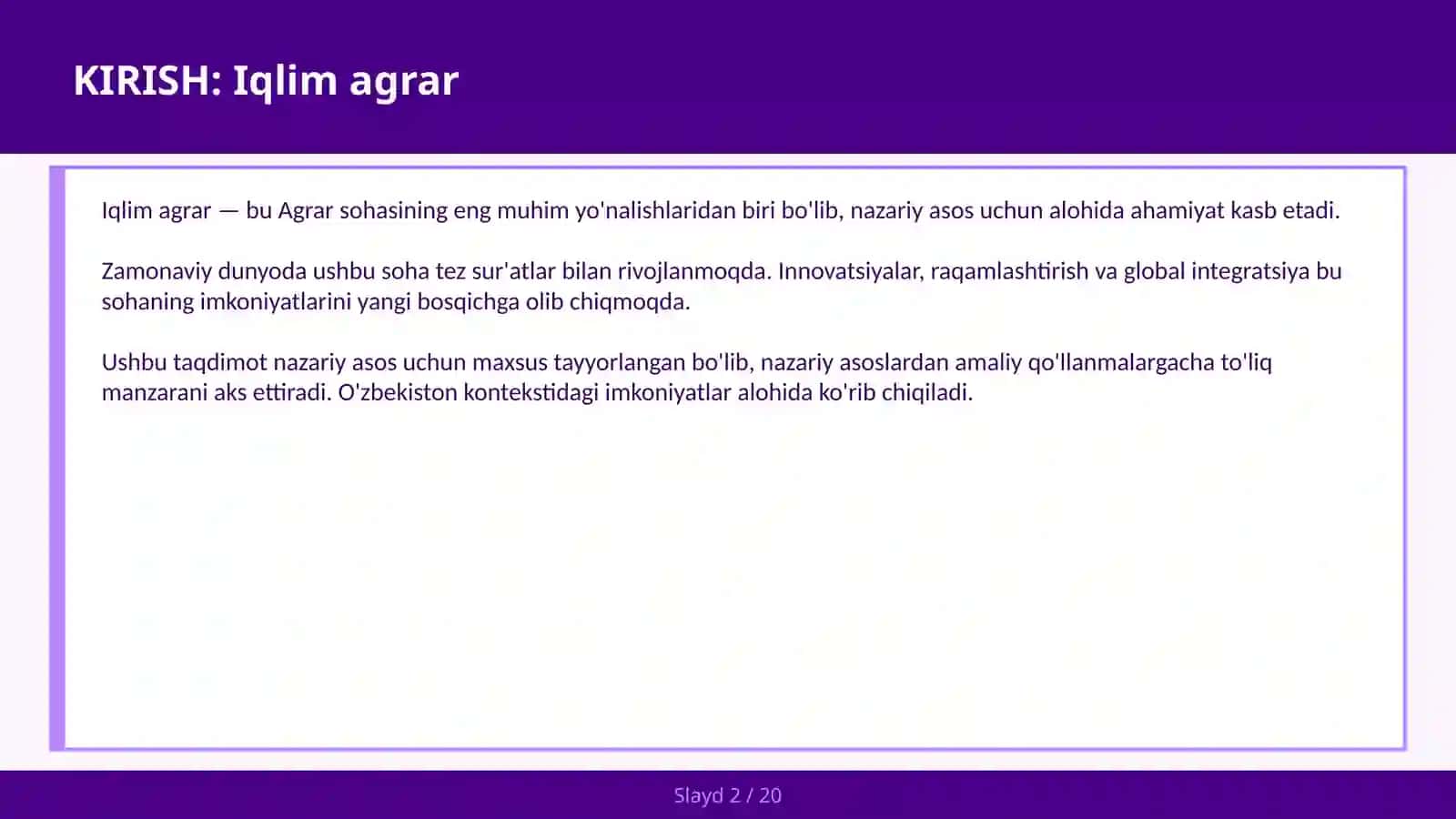 Iqlim agrar 2