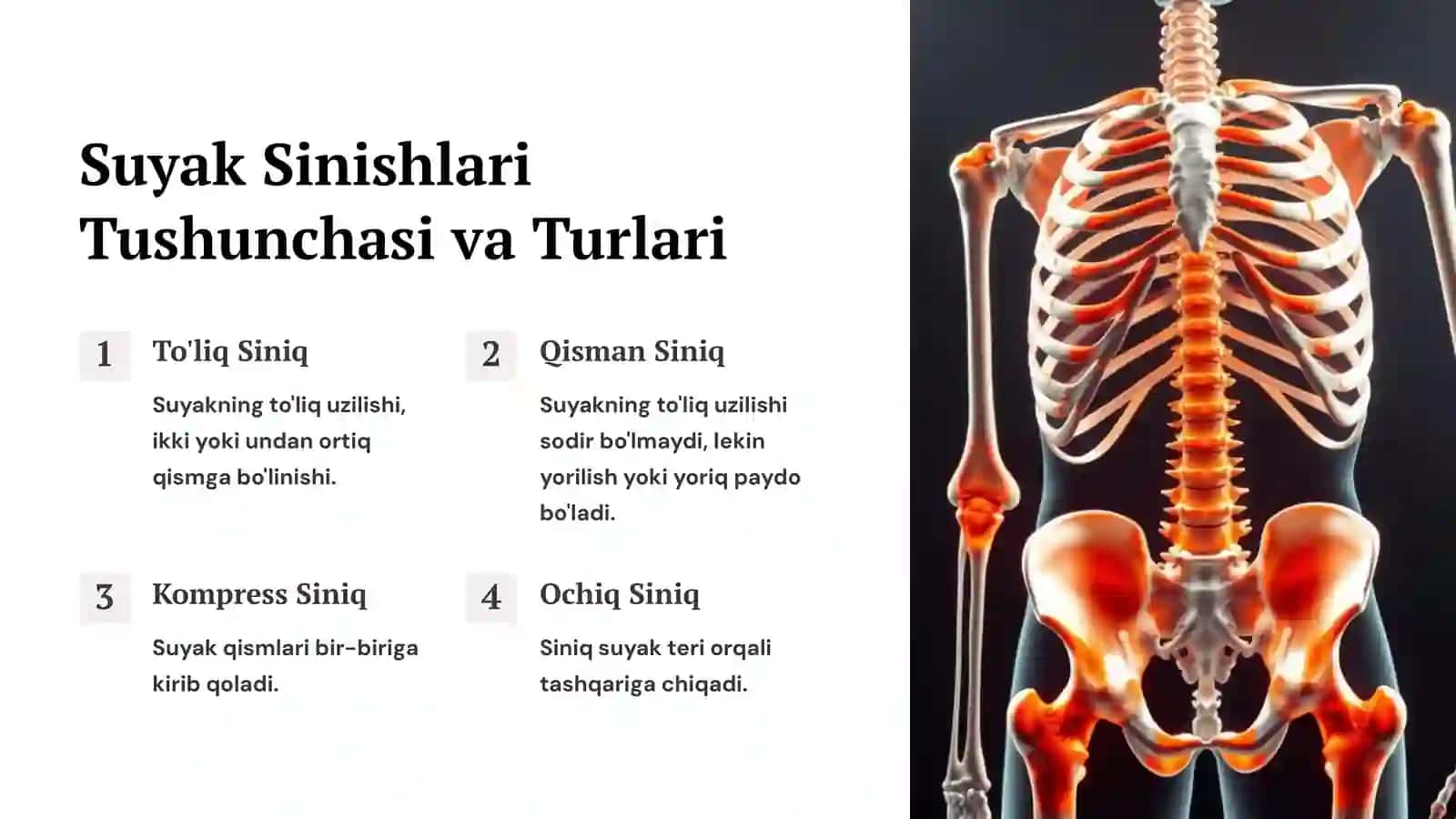Suyak Sinishlari: Zamonaviy Davolash Usullari 2
