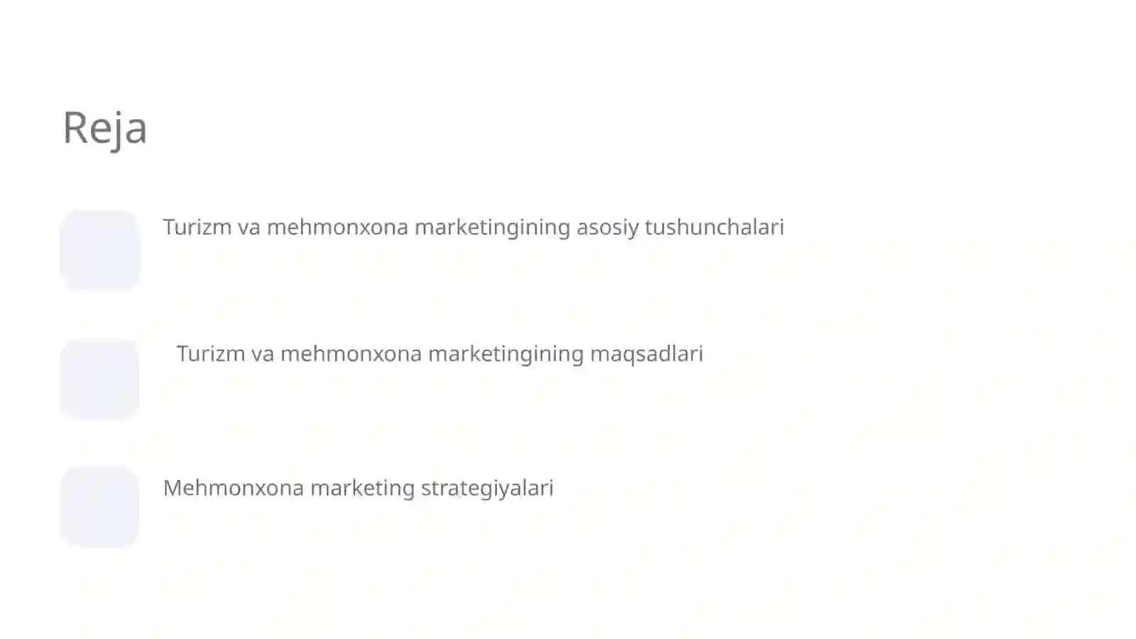 Turizm va mehmonxona marketingi 2