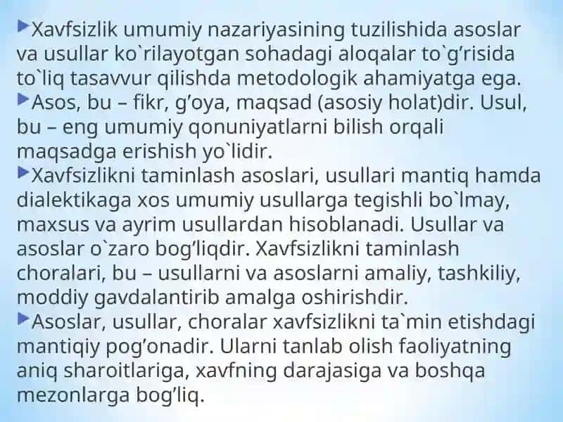 Faoliyat xavfsizligini ta’minlashning ergonomika va psixologik asoslari 2