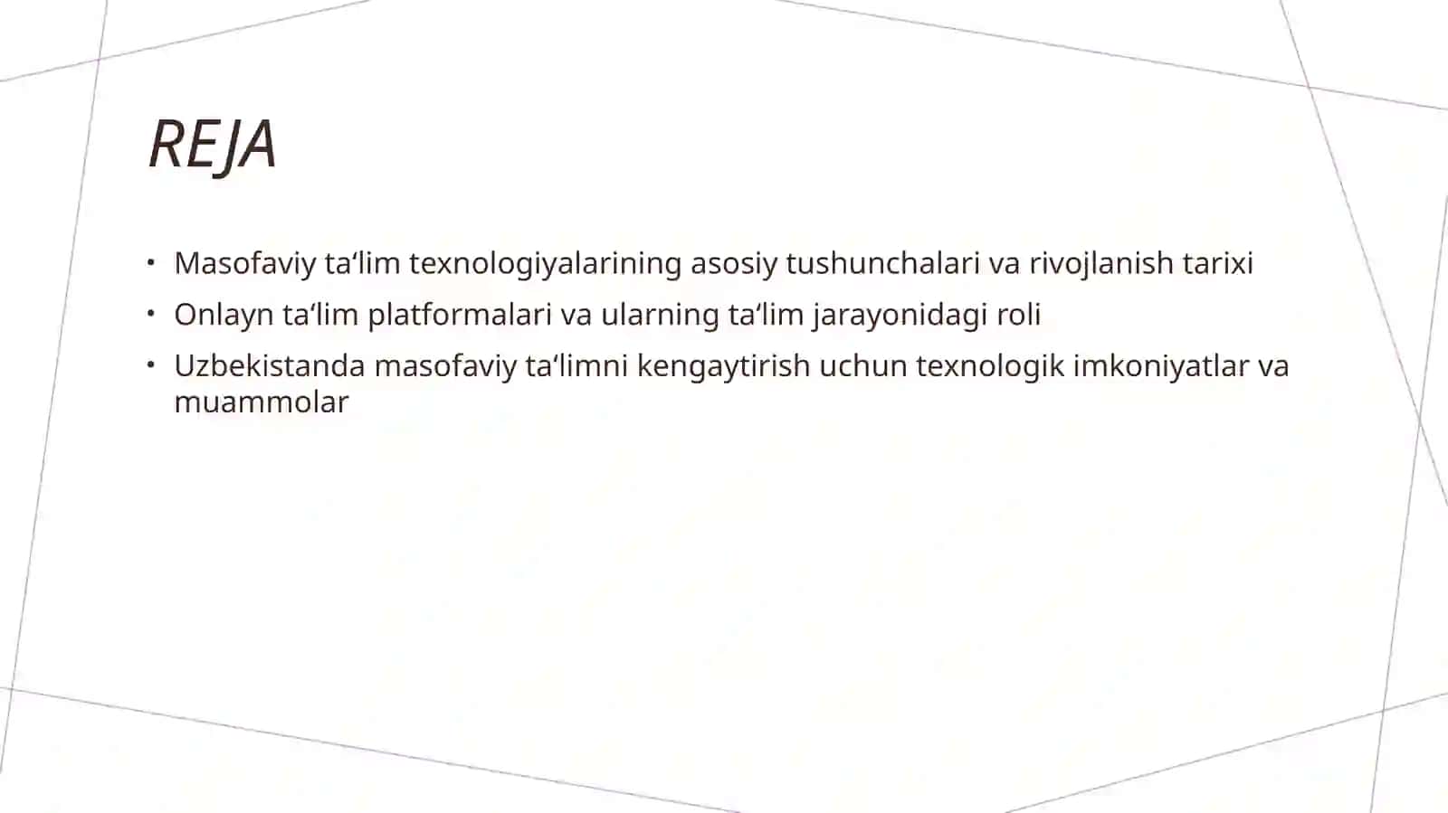 Masofaviy ta‘lim texnologiyalari 2