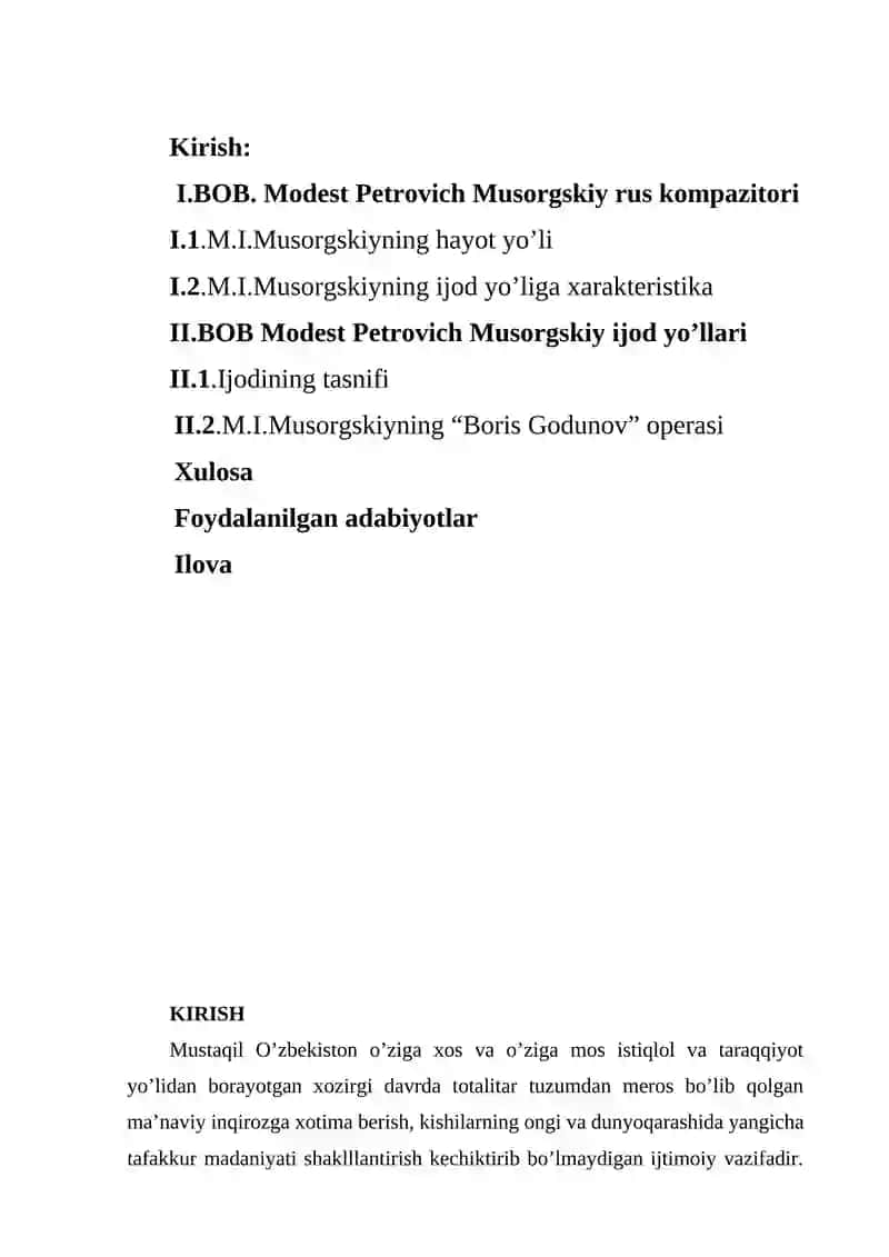 Modest Petrovich Musorgskiy ijodi 2