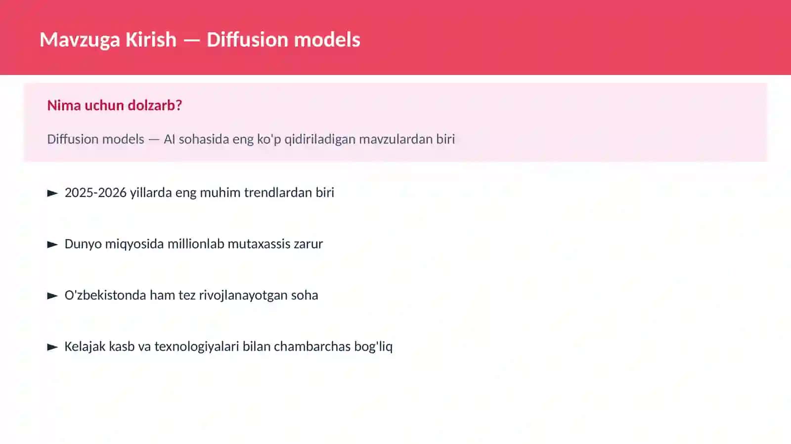 AI | DEEP LEARNING VA NEYRON TARMOQLAR 2
