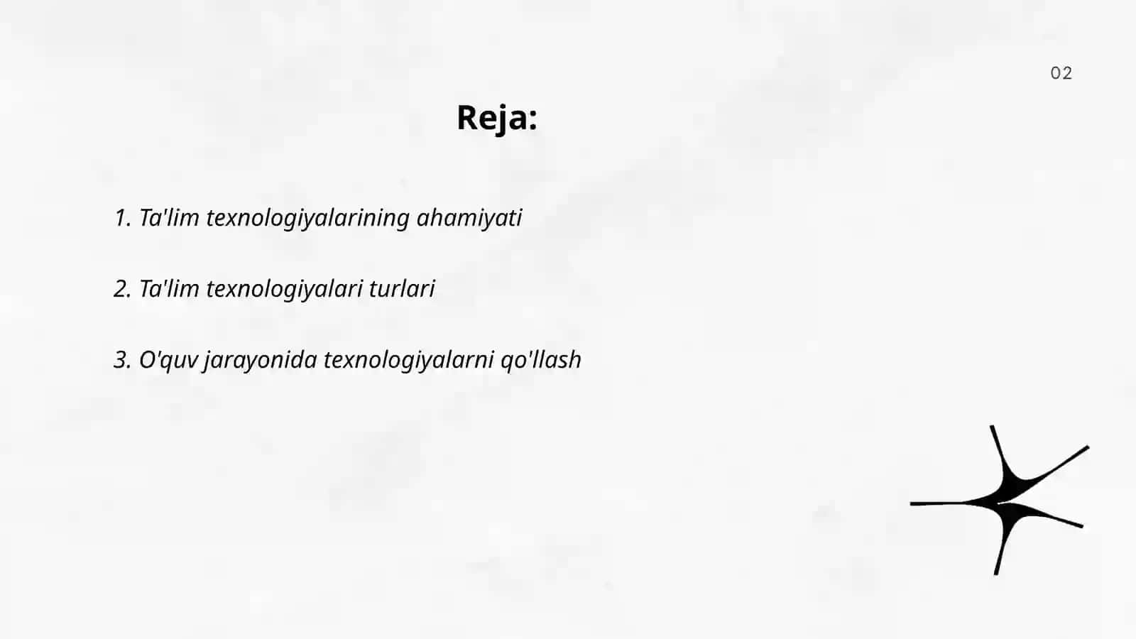 Ta'lim texnologiyasini tuzishni tushuntirish 2