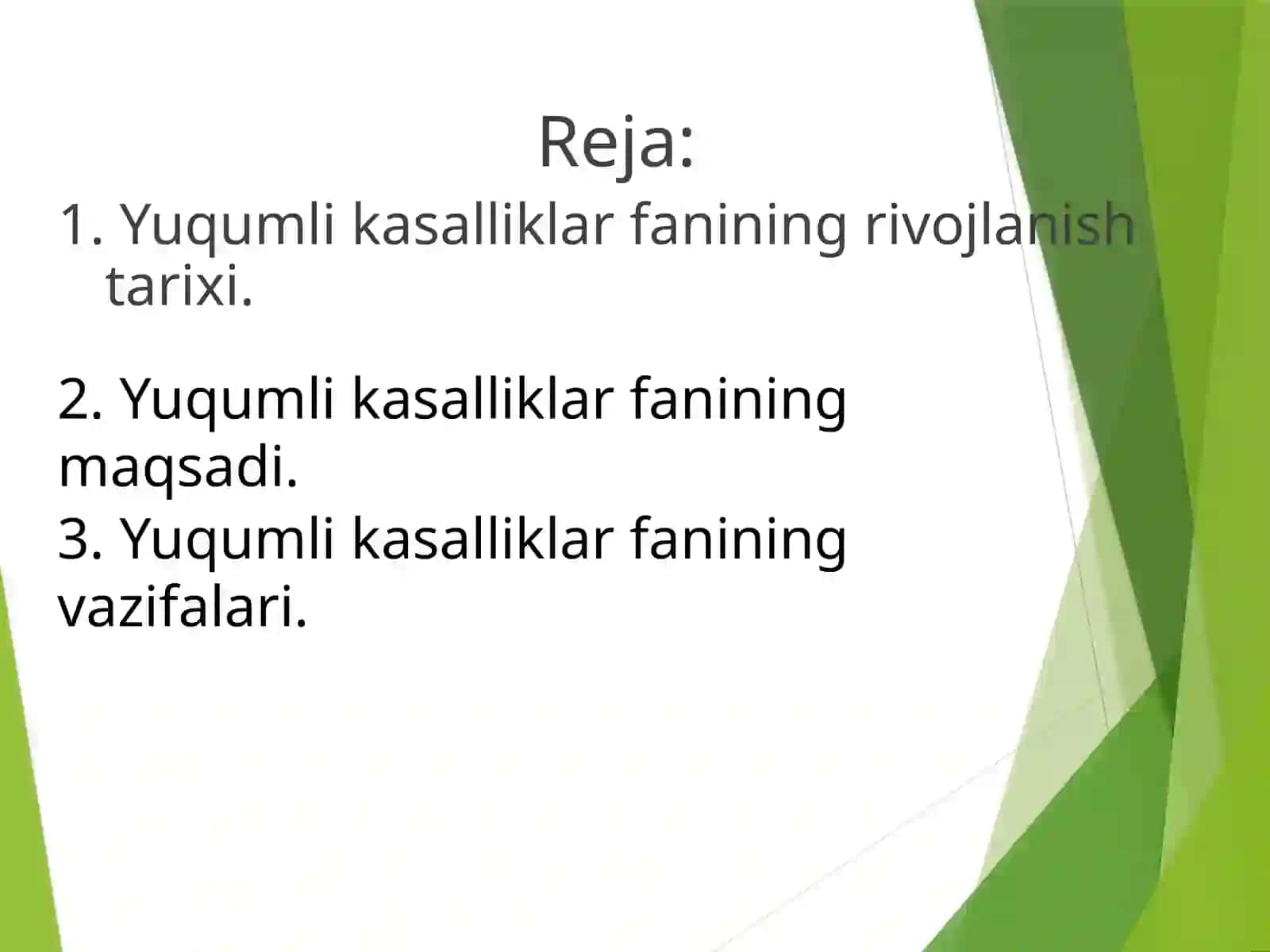 Yuqumli kasalliklar fanining rivojlanish tarixi, maqsad va vazifalari 2
