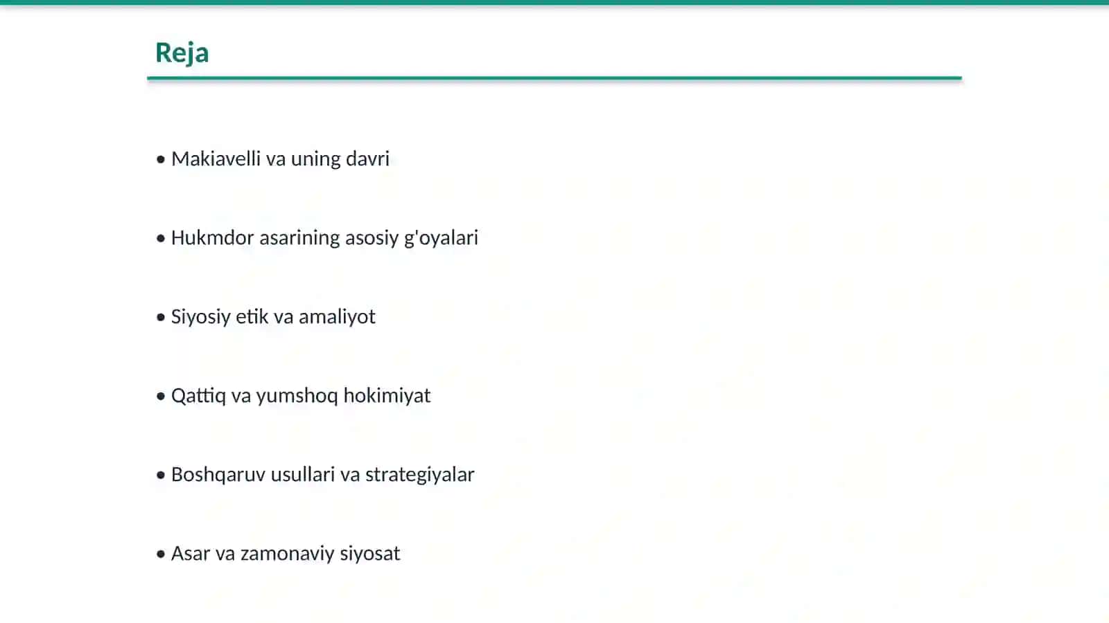 Makiavellinning “Hukmdor”asari 2