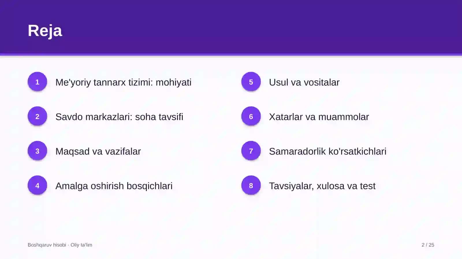 savdo markazlarida me'yoriy tannarx tizimini joriy etish 7152 2