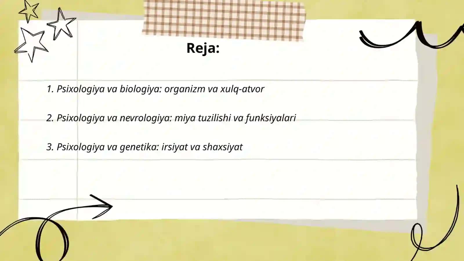 Psixologiyaning boshqa fanlar bilan aloqasi 2