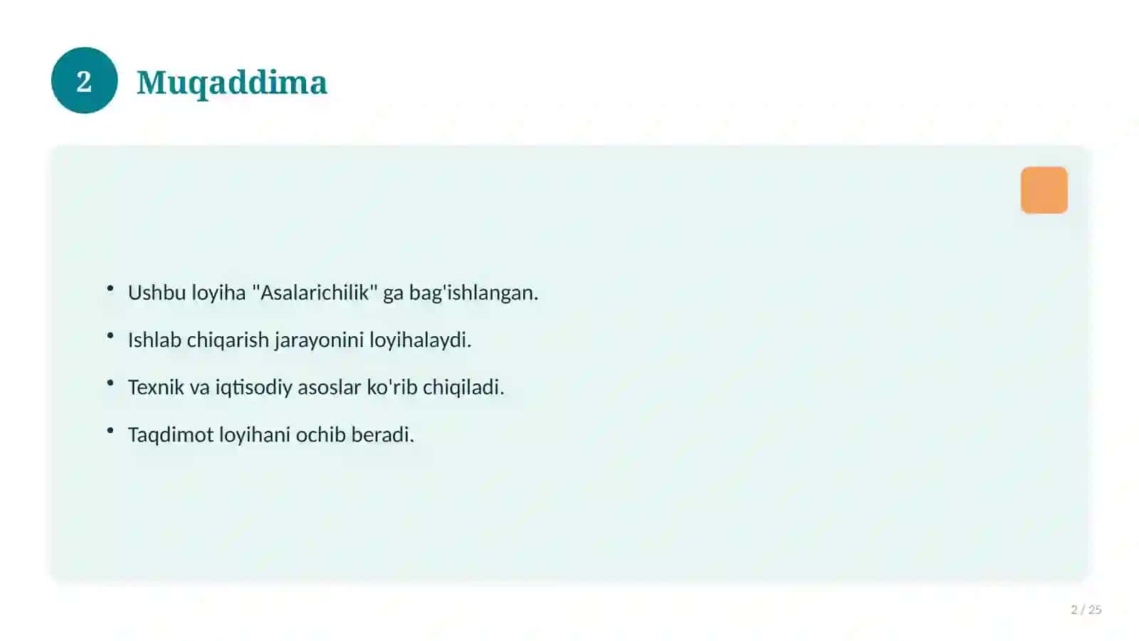 Asalarichilik 2