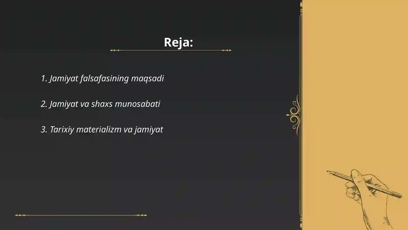 Jamiyat falsafasi 2