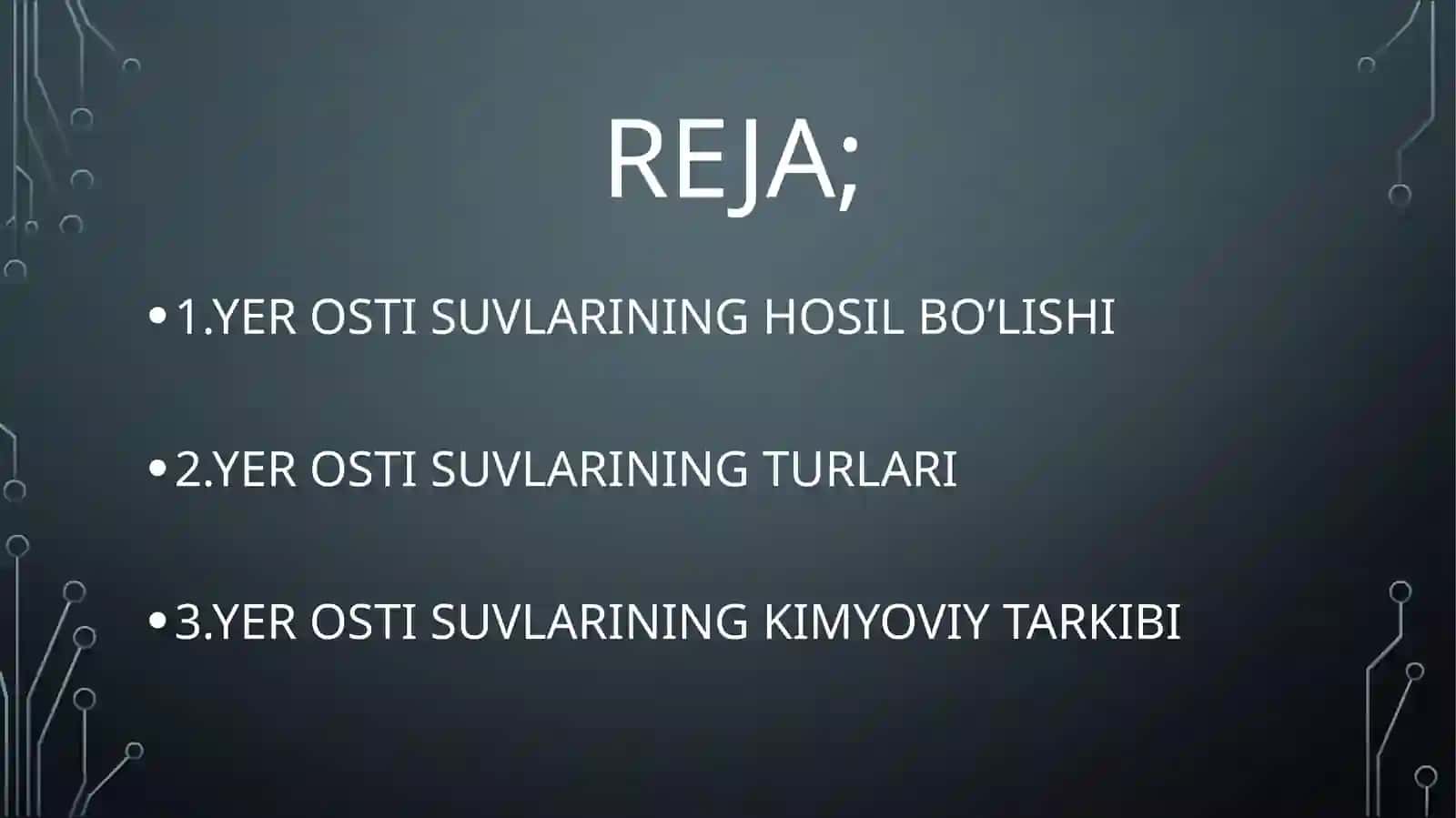 YER OSTI SUVLARI 2