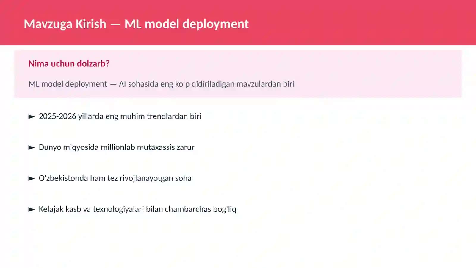 ML model deployment 2