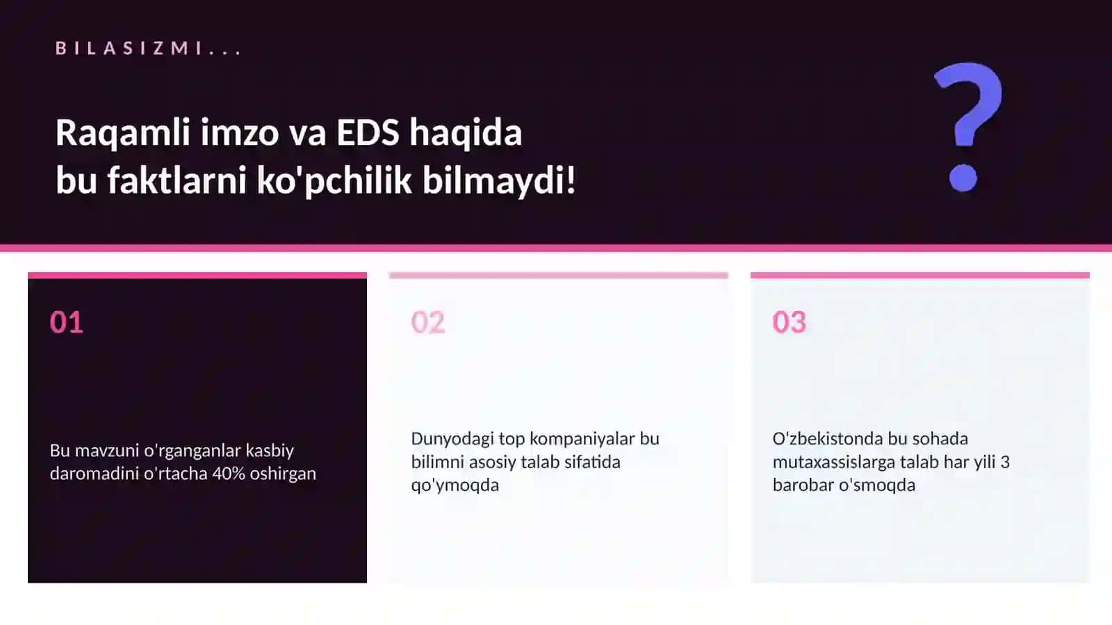 Raqamli imzo va EDS 2