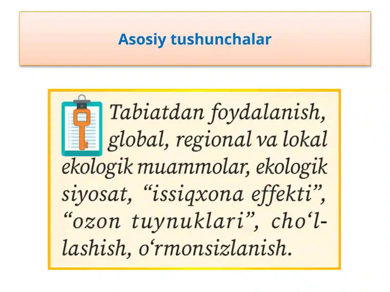 Loyihadarsi. Zamonaviy ekologik muammolar 2