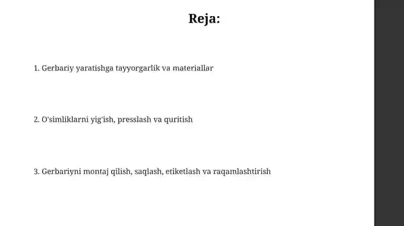 Gerbariy tayyorlash va tayyorlash usullari 2