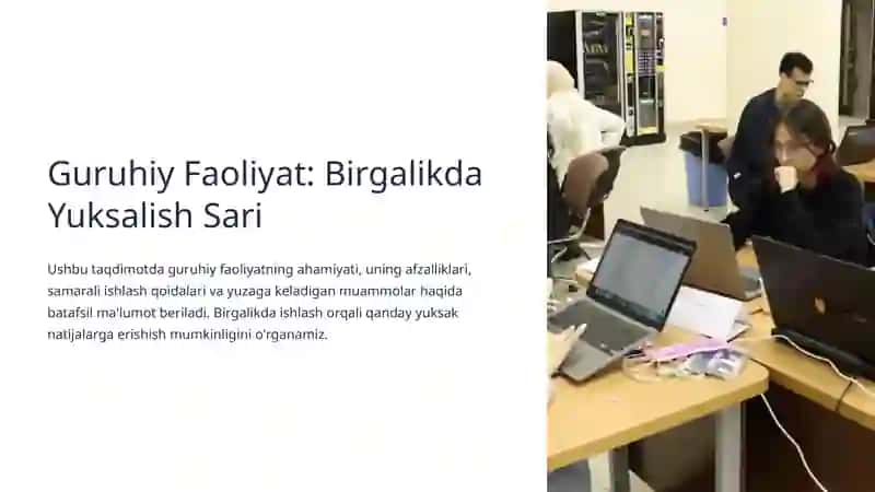 : Guruhiy Faoliyatda Geshtalt Yondashuv 2