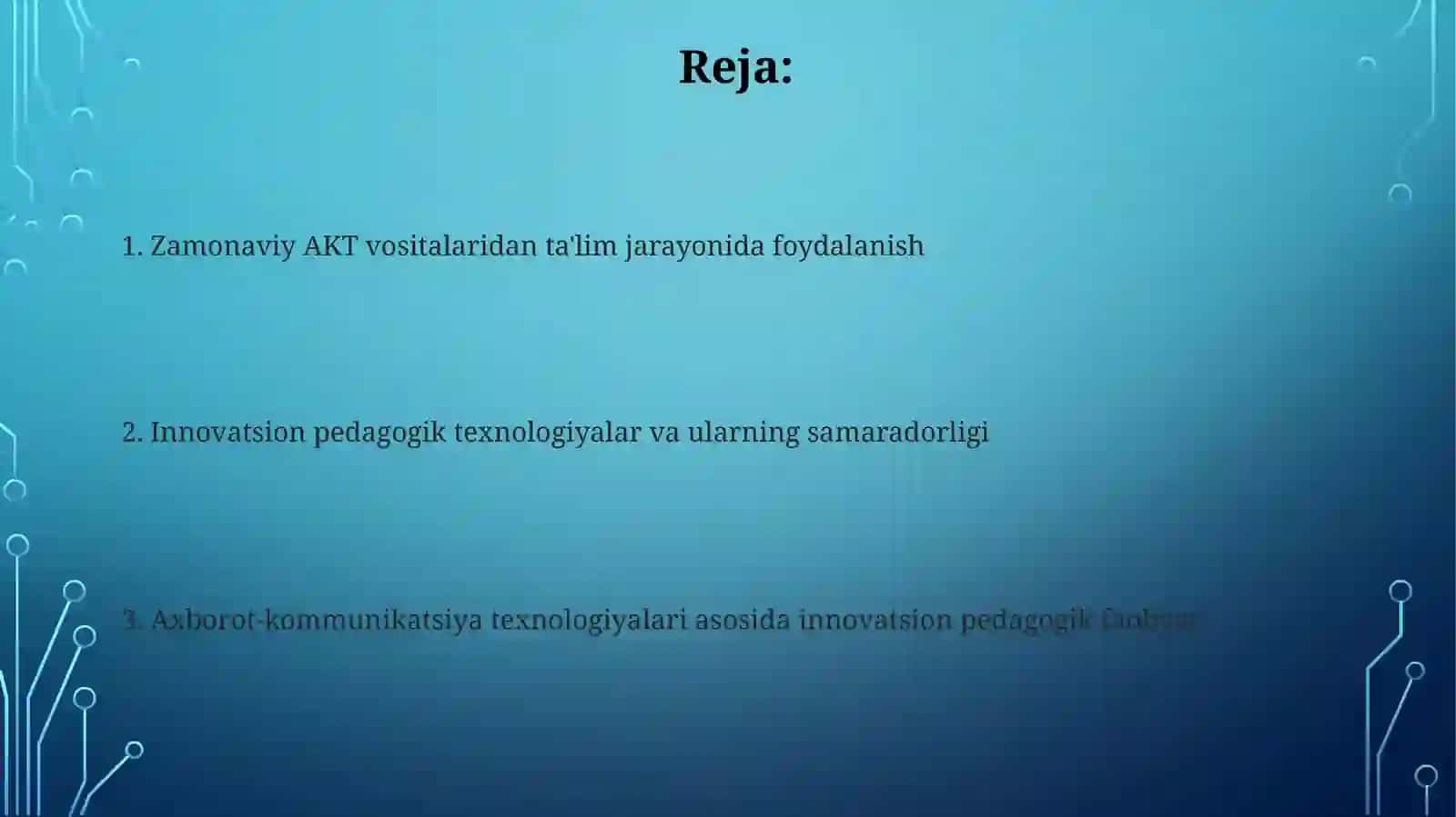 Axborot kommunikatsiya texnologiyalariga asoslangan innovatsion pedagogik faoliyat 2