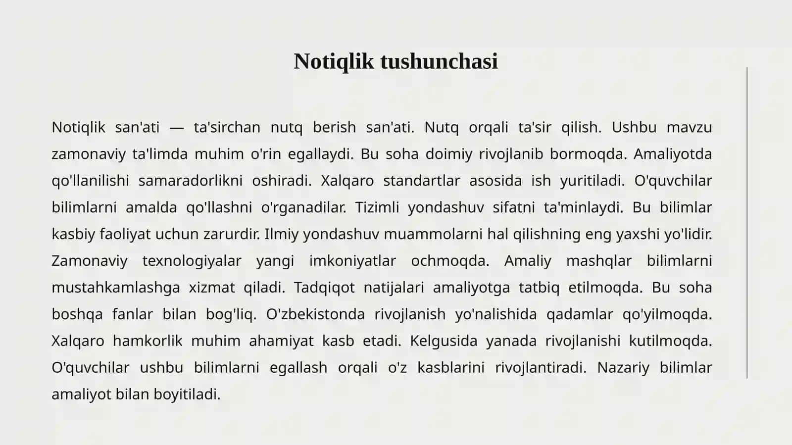 NOTIQLIK SAN'ATI 2