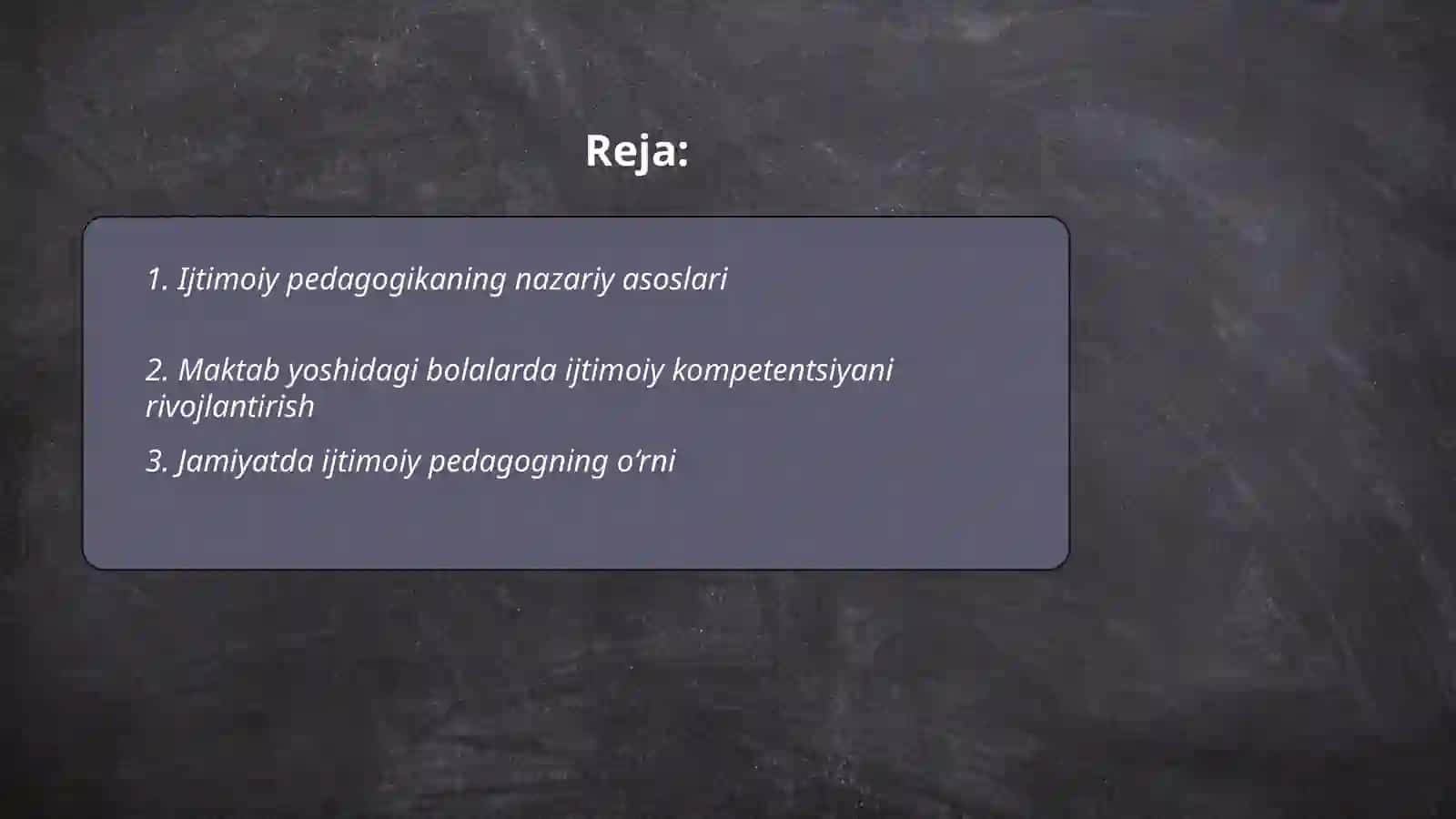 Ijtimoiy pedagogikaning nazariy asoslari 2