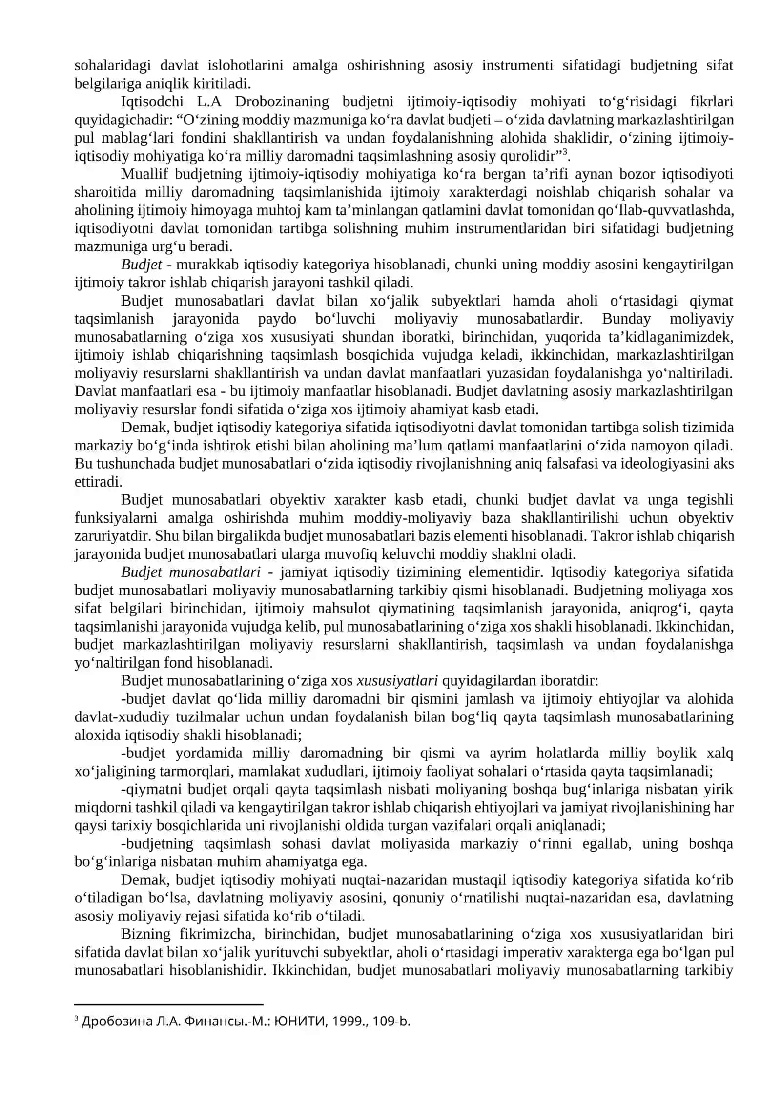 Davlat moliyasi va uning bo‘g‘inlari. Davlat budjeti 2