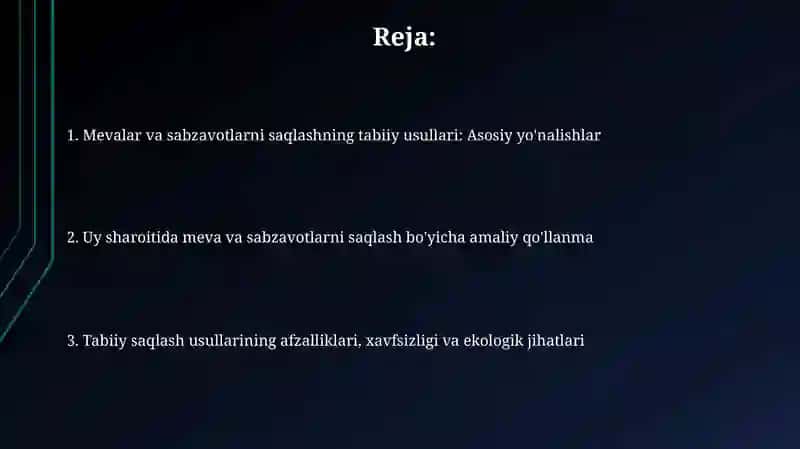 Meva sabzavotlarni tabiiy usulda konservalash 2