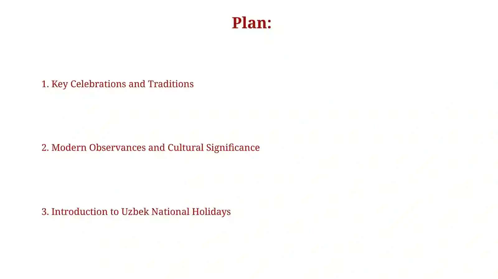 Uzbek National Holiday 2