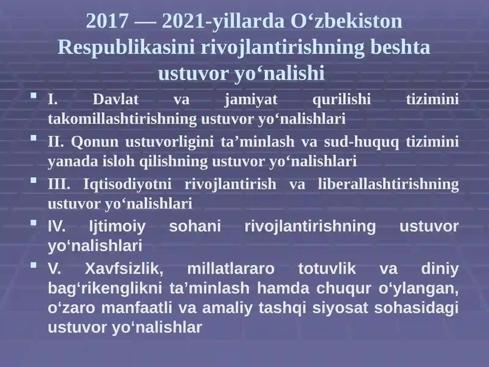 Yangi  O‘zbekistonda amalga oshirilayotgan islohotlar 2
