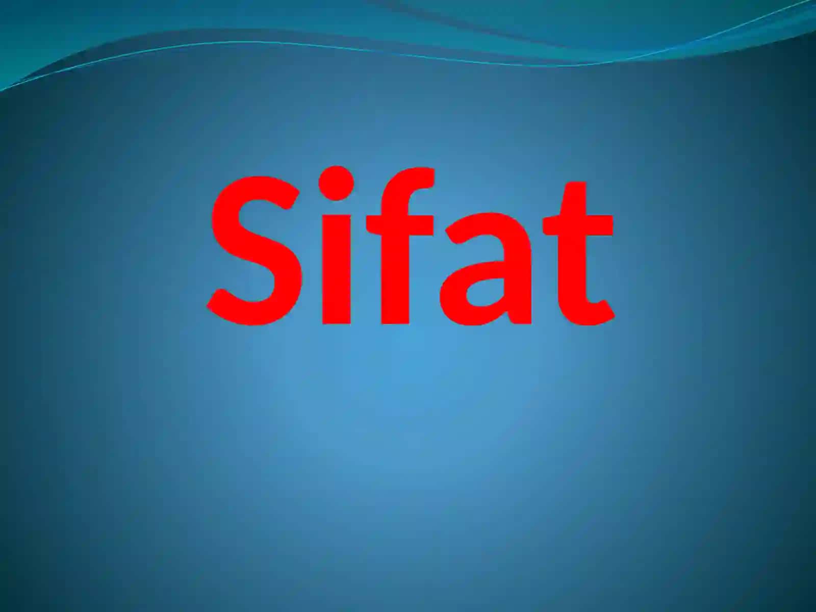 SIFATNING MA`NO GURUHLARI 2