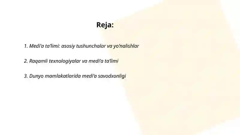 Mediʼa taʼlim taraqqiyoti 2