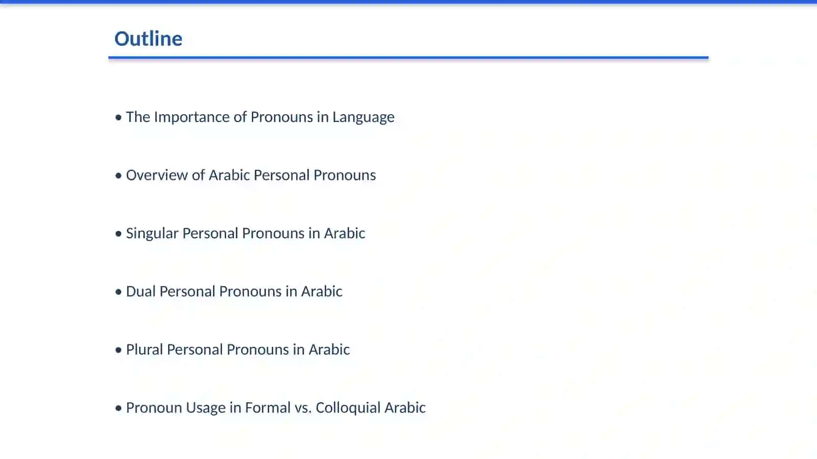 Understanding Arab Personal Pronouns 2