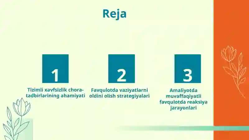Texnogen hususiyatli favqulotda vaziyatlarni oldini olish chora tadbirlari 2