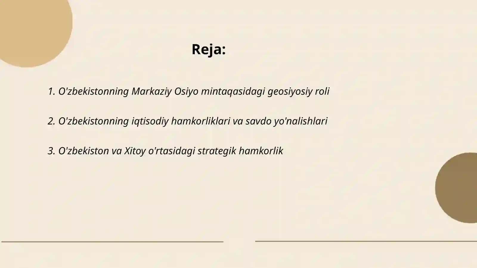 O'zbekistonning gesiyosiy va geoiqtisodiy o'rni 2