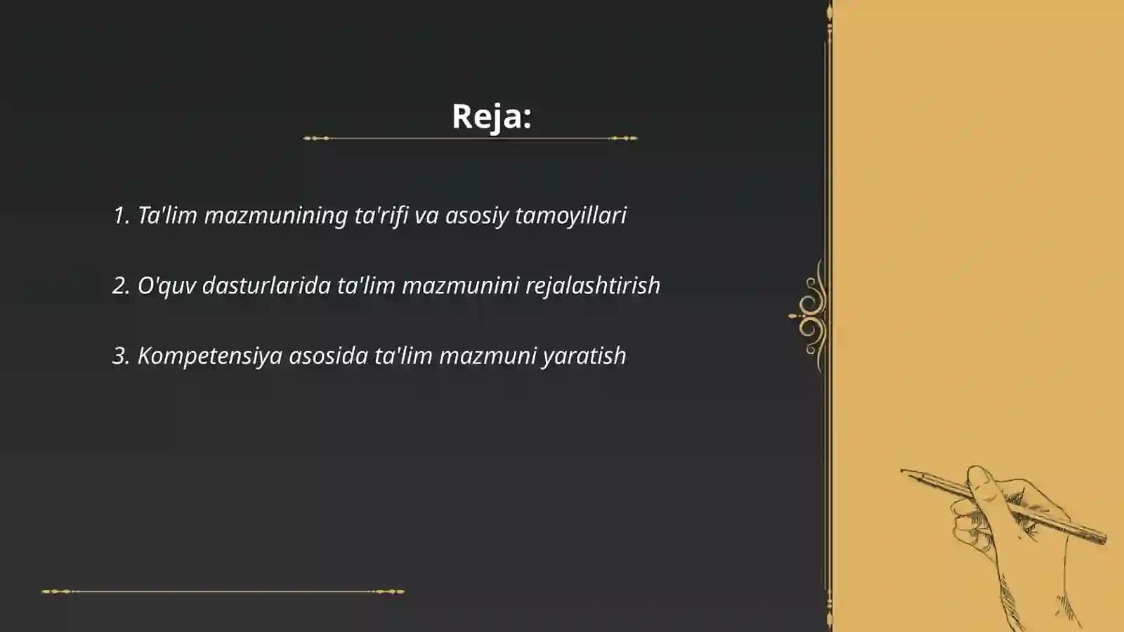 Ta'lim mazmuni 2