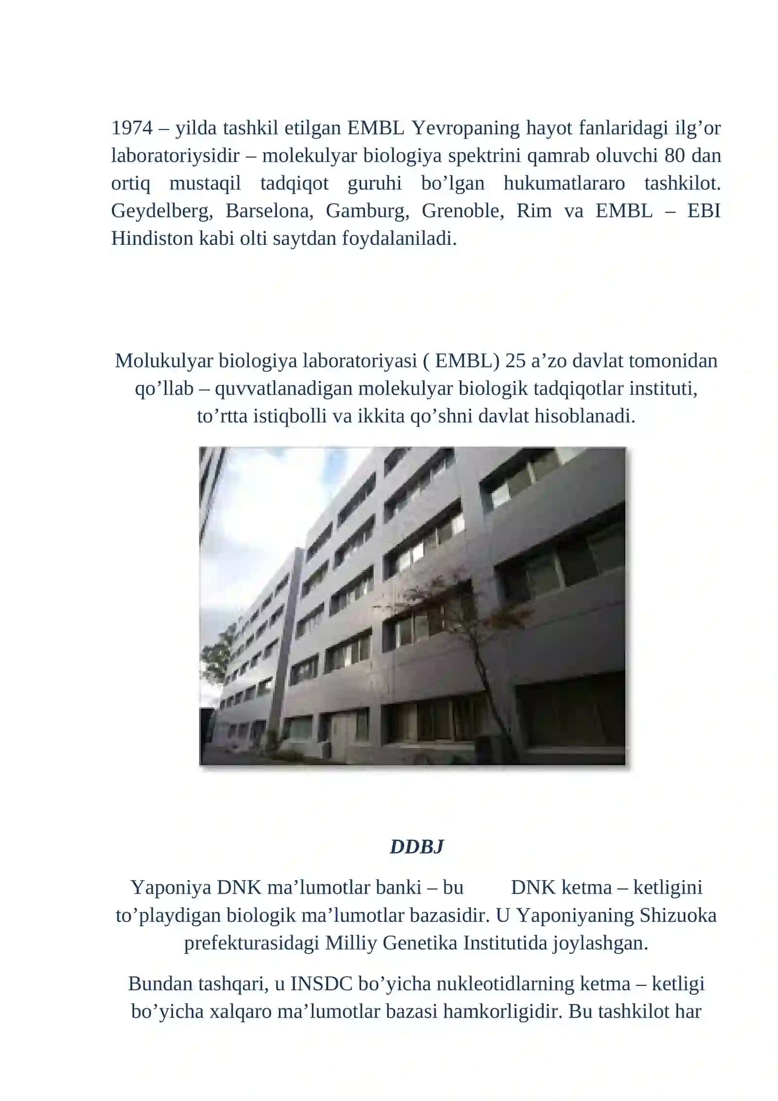 Davlat universiteti biologiya ta'lim seminar mavzusi 2