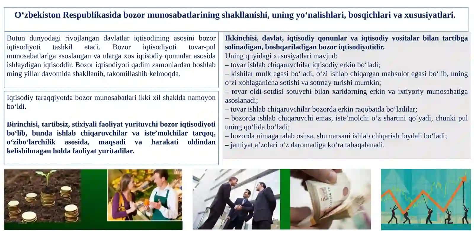 Iqtisodiy islohotlar, xususiy mulkchilikning shakllanishi 2