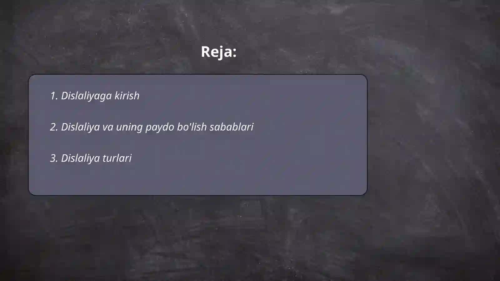 Dislaliya va uning turlari 2