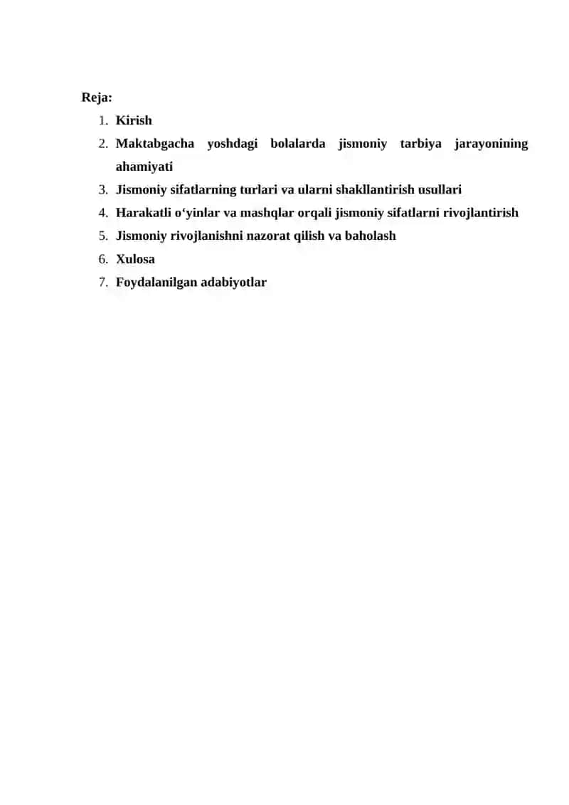BOLALARDA JISMONIY SIFATLARNI RIVOJLANTIRISH 2